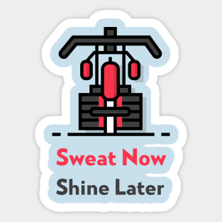 Gym, Fitness Lifting Motivational Quote Design Sticker